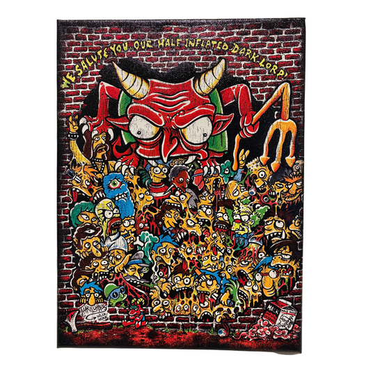 Half Inflated Dark Lord Canvas Print