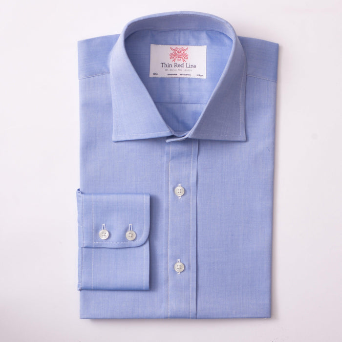 Herringbone Azure Formal Shirt