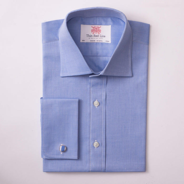 Herringbone Azure Formal Shirt