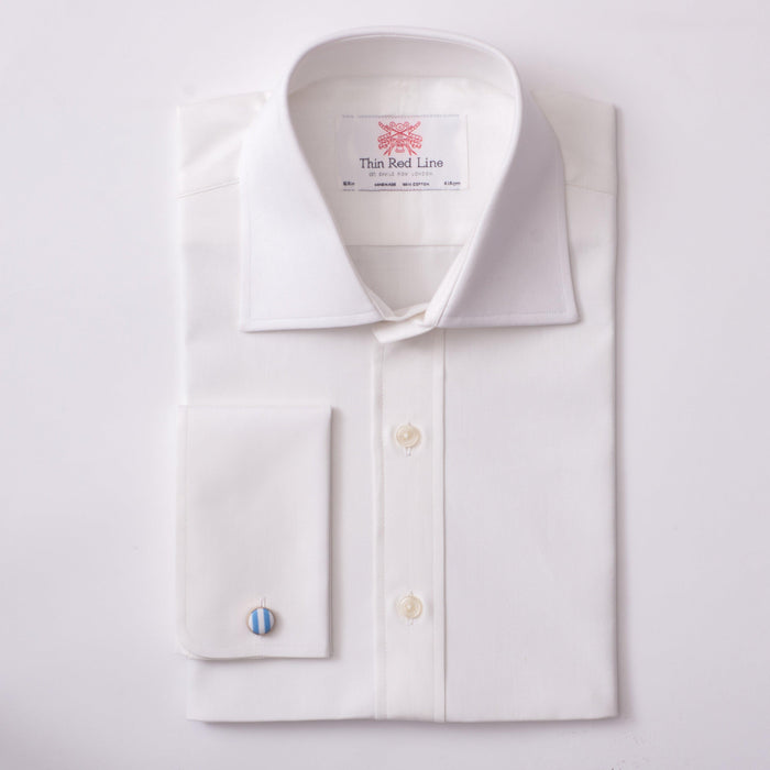 Herringbone Cream Formal Shirt