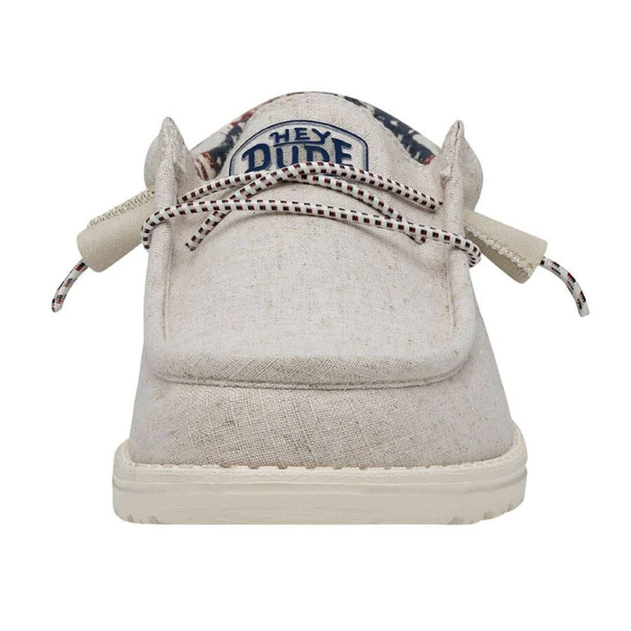 hey dude wally off white patriotic front view