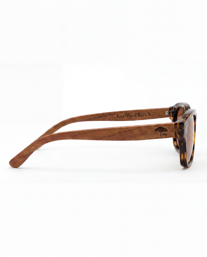 Hoʻokele Koa and Tortoise Sunglasses