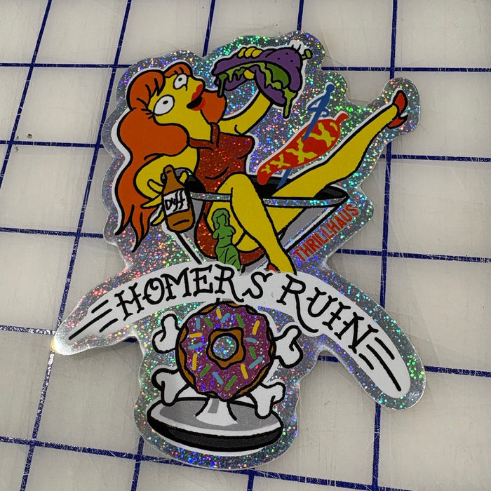 Homers Ruin Glitter Sticker