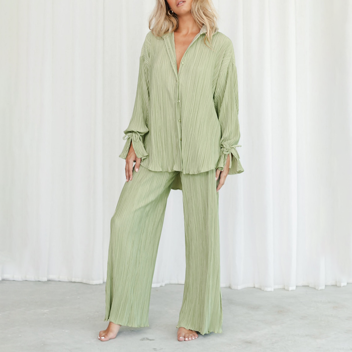 Izy Lynden Intricate Pleated Co-ord Set
