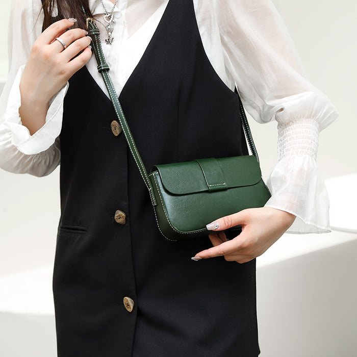 Janveni Classic Leather Crossbody Bag