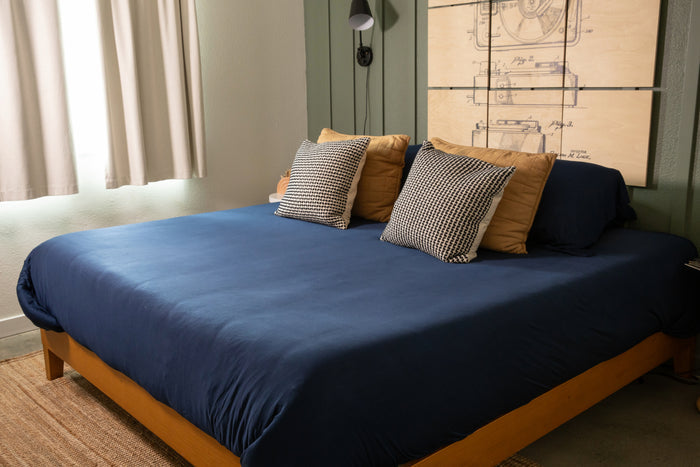 Jersey Knit Duvet Cover in Deep Sleep