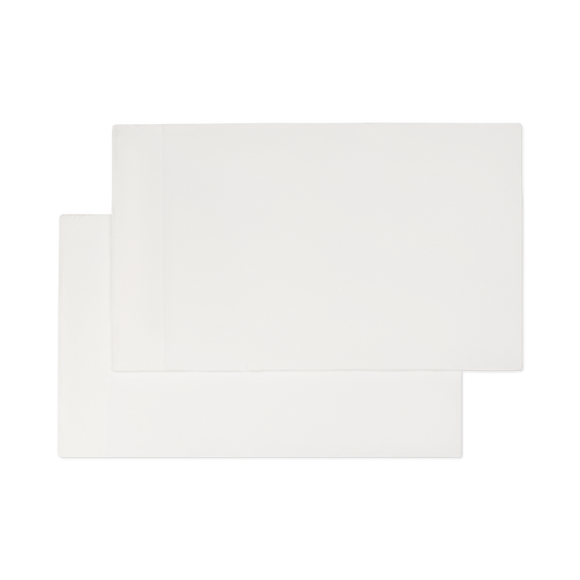Jersey Knit Pillowcase Set in Ivory White