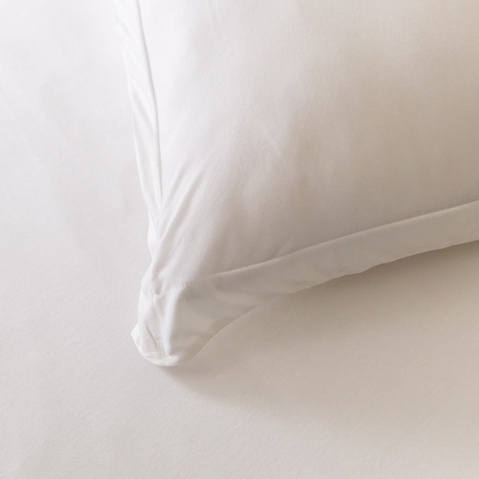 Jersey Knit Sham Set in Ivory White