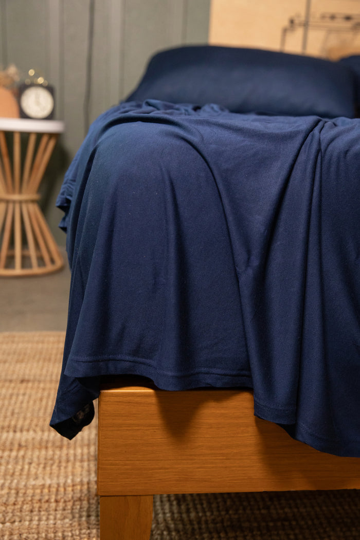 Jersey Knit Sheet Set in Deep Sleep