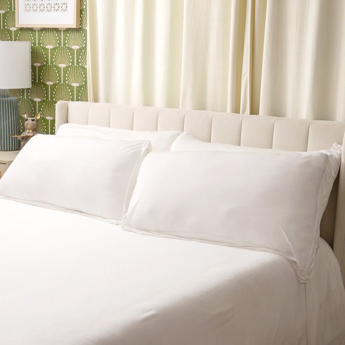 Jersey Knit Sheet Set in Ivory White