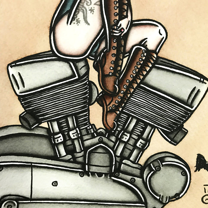 K-Model Engine Pinup Print