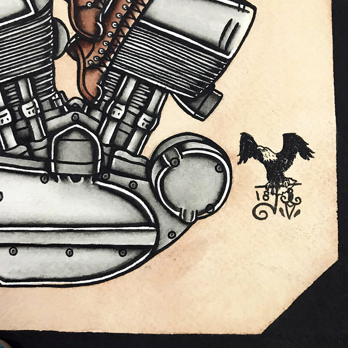 K-Model Engine Pinup Print