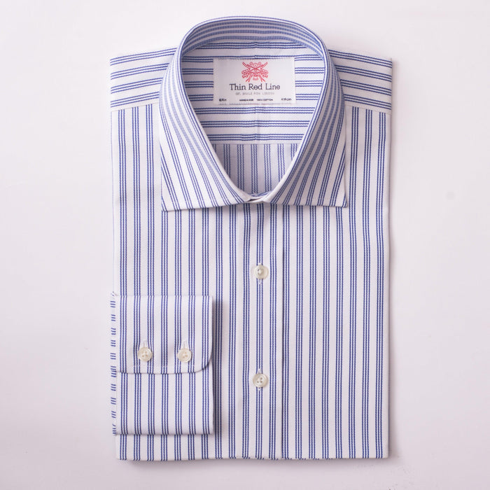 Kent Stripe Navy Formal Shirt