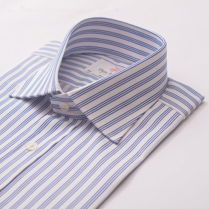 Kent Stripe Navy Formal Shirt