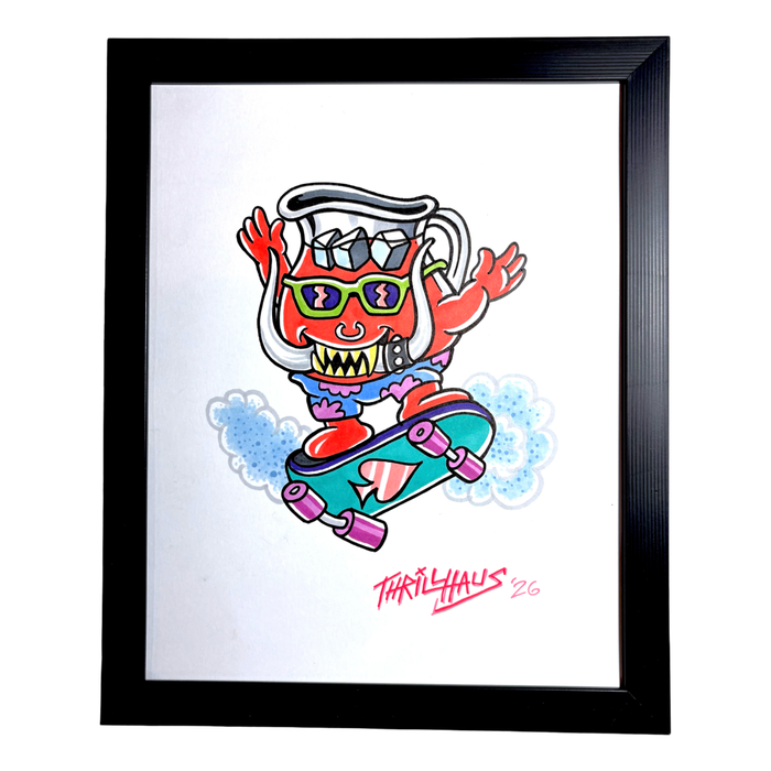 Kool-as-fuck-Aid Man Framed Original Art