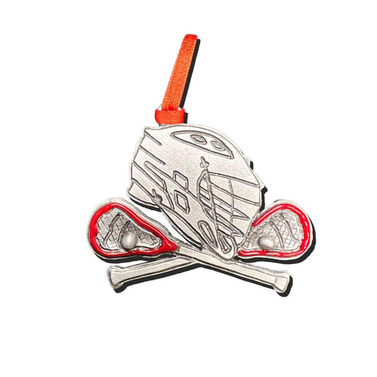 pewter helmet ornament