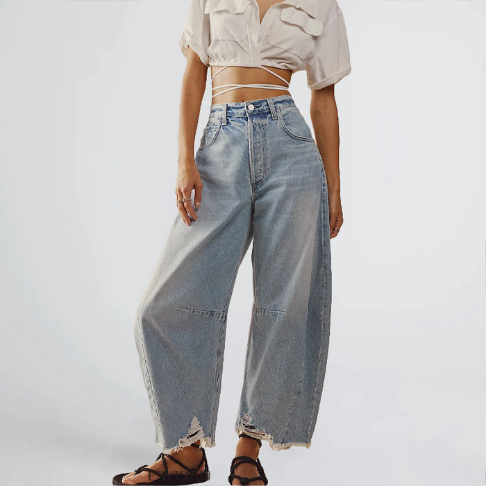 L'ATERIBÉLLE FLARED DENIM JEANS BY LILIAN-THOURAM™