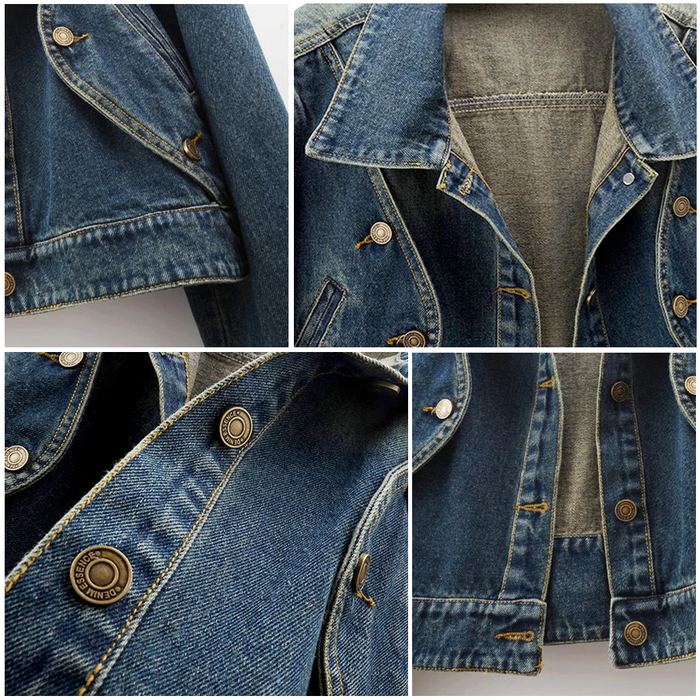 L'ATERIBÉLLE VINTAGE DENIM JACKET BY LILIAN-THOURAM™