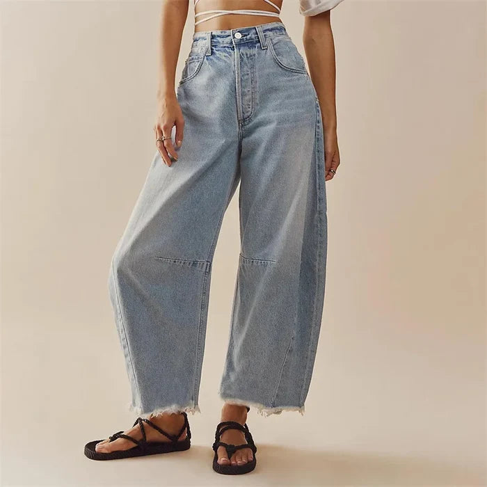 L'AURABLEND HIGH-RISE FLARED DENIM JEANS