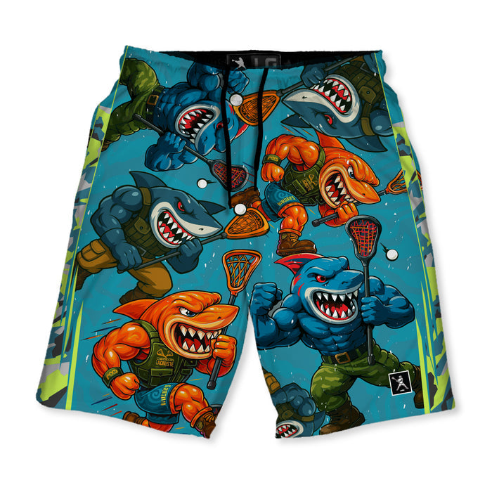 Lax Sharks Lacrosse Shorts