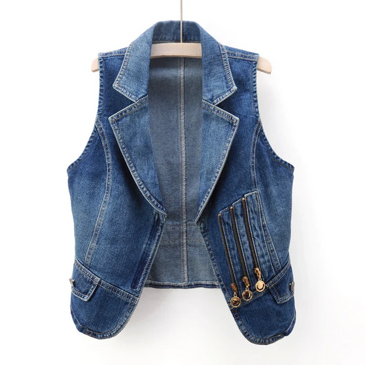 LEXY CASUAL DENIM VEST