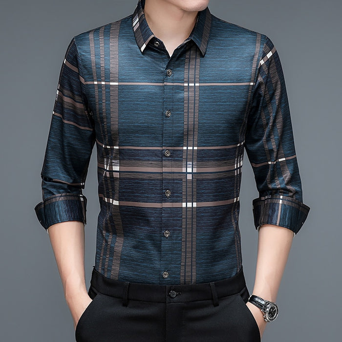 Liam Luxurious Silk Dress Shirt