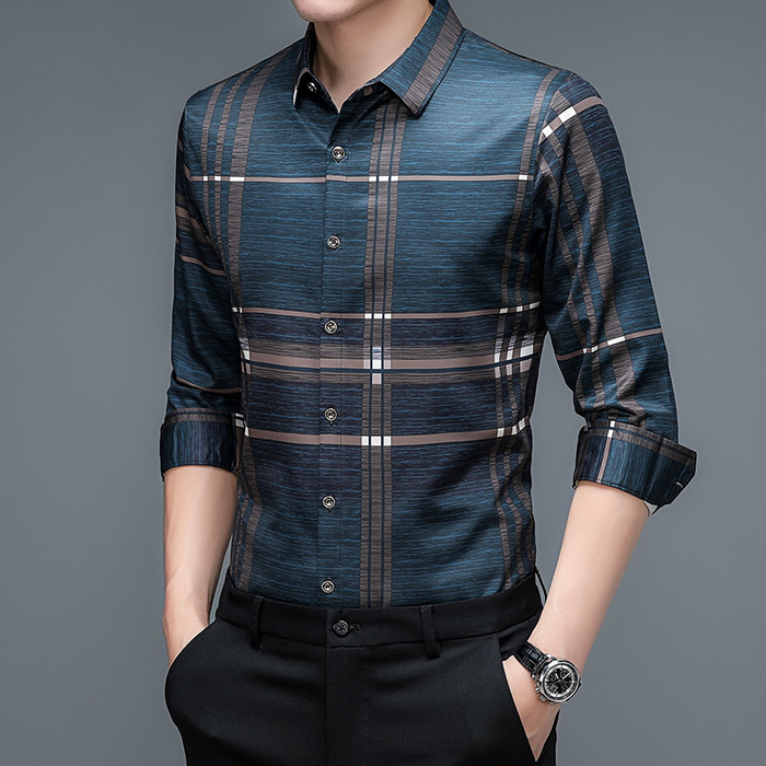 Liam Luxurious Silk Dress Shirt