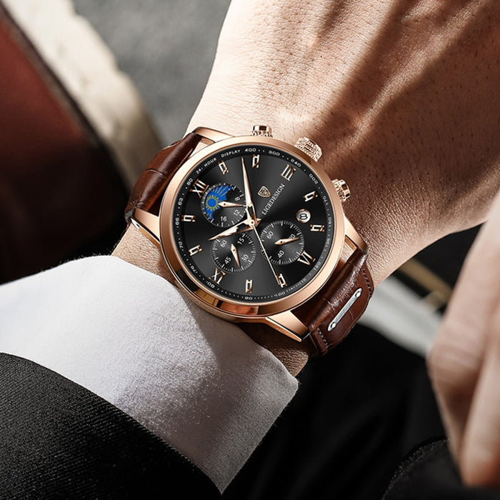 Lige Elegant Chronograph Watch