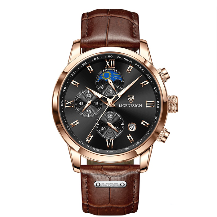 Lige Elegant Chronograph Watch