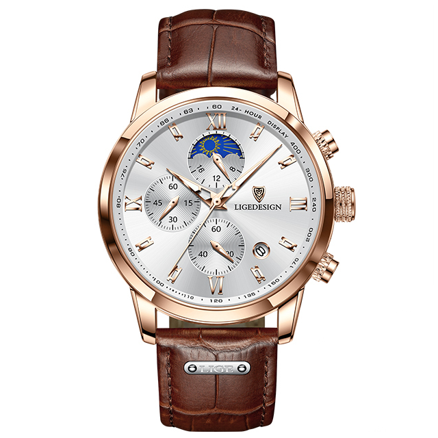 Lige Elegant Chronograph Watch