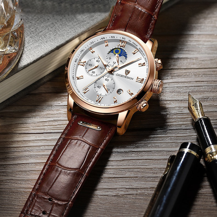 Lige Elegant Chronograph Watch