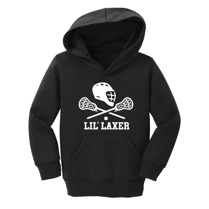 Lil Laxer Black Toddler Hoodie