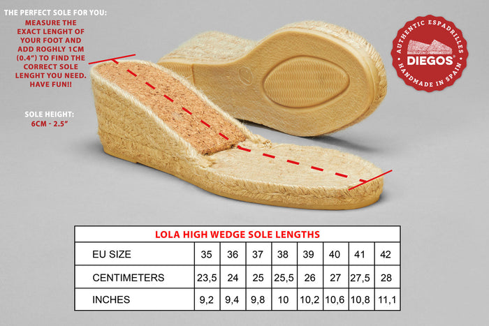 Lola high wedge sole