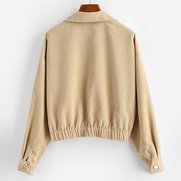 Loralie Chic Cropped Corduroy Jacket