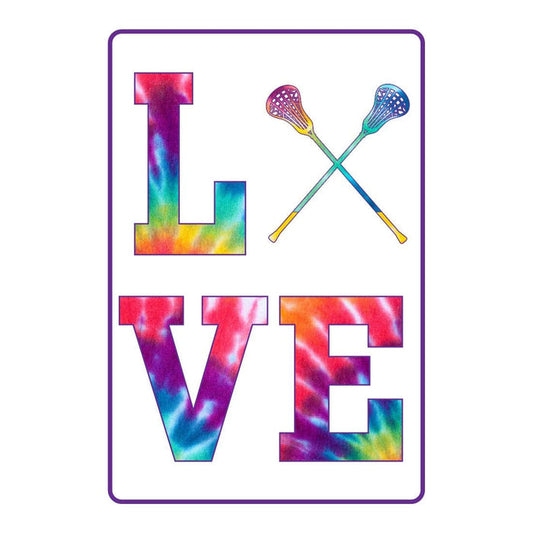 Love Tie Dye Lacrosse Sign