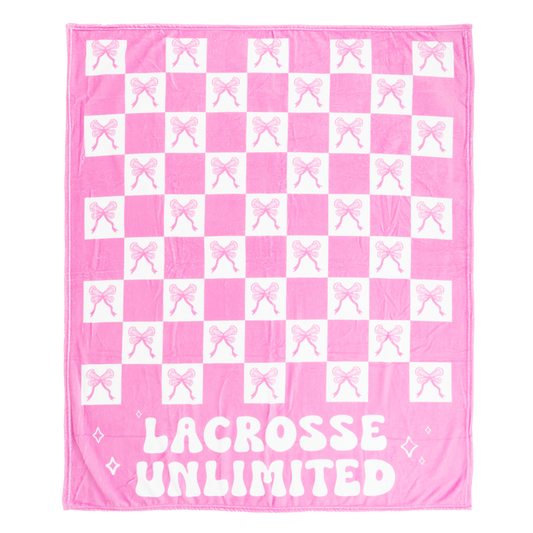 LU Pink Bows Blanket