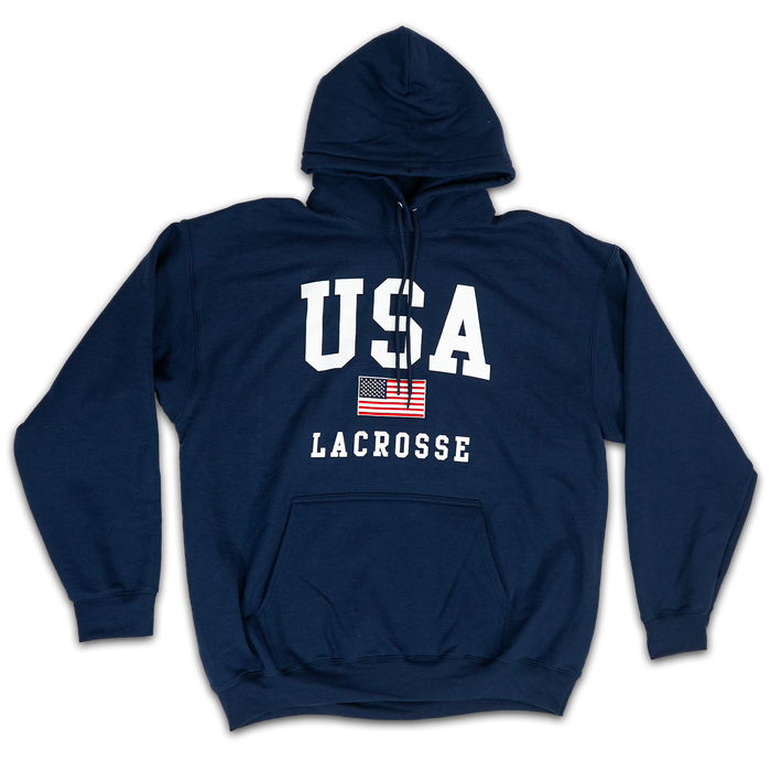 LU USA Navy Adult Lacrosse Hoodie