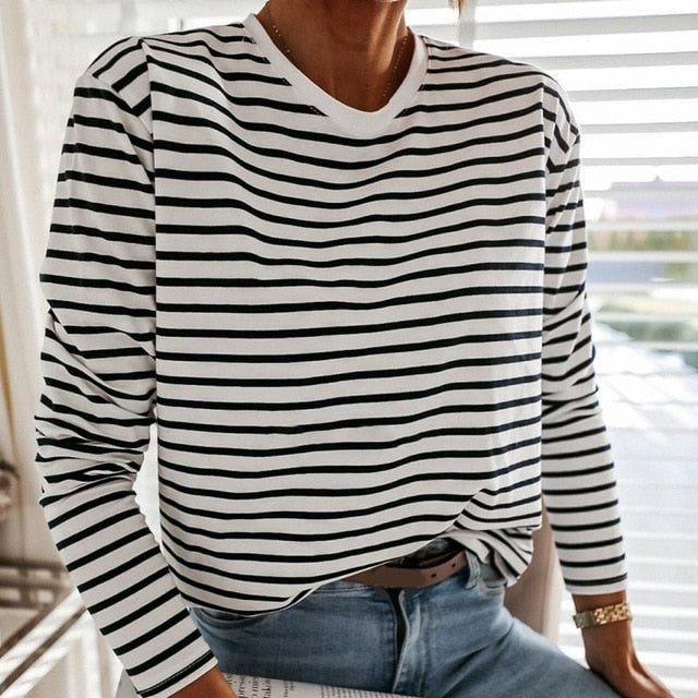 Marion Elegant Striped Shirt