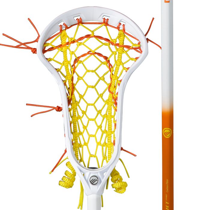Maverik Ascent Pro Fade Hex Womens Complete Lacrosse Stick - Sun