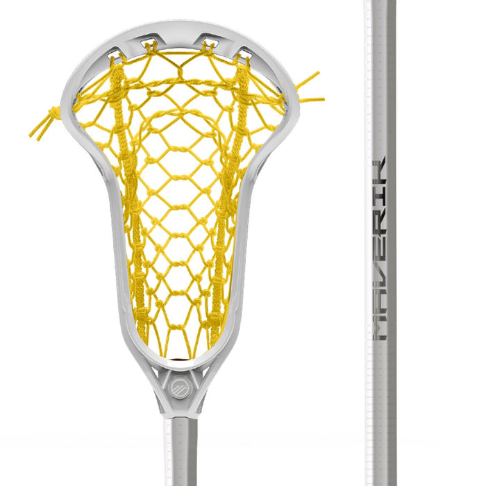 Maverik Ascent Pro Women's Complete Lacrosse Stick - White/Yellow