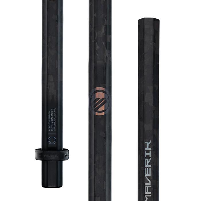 Maverik Flylite 185 Lacrosse Shaft- Black/Gunmetal
