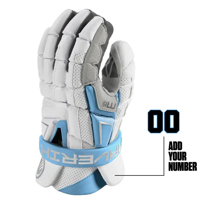 Maverik M6 Limited Edition Lacrosse Gloves - Carolina