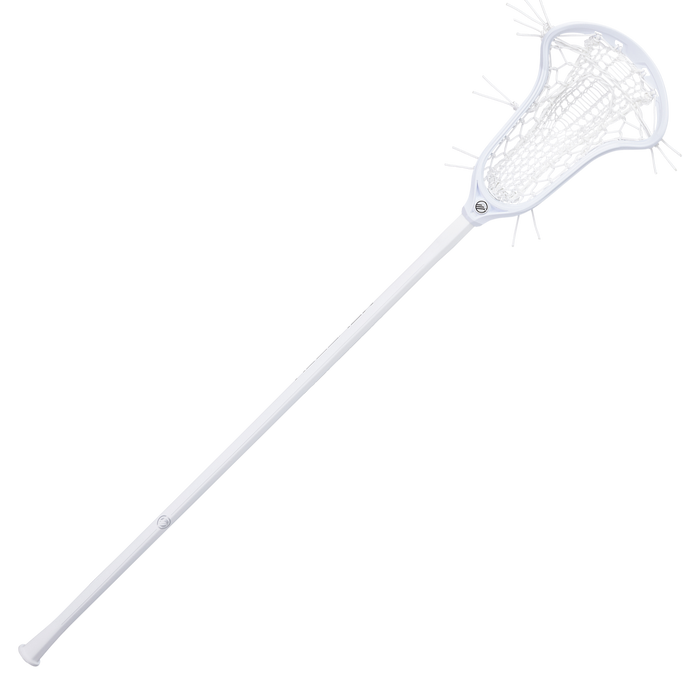 Maverik Nitro Airwire Women's Complete Lacrosse Stick- White/White