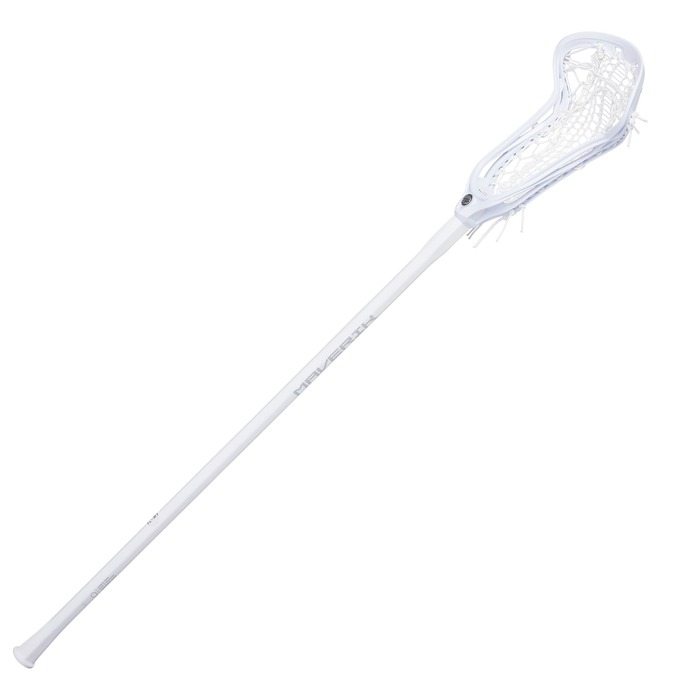 Maverik Nitro Airwire Women's Complete Lacrosse Stick- White/White