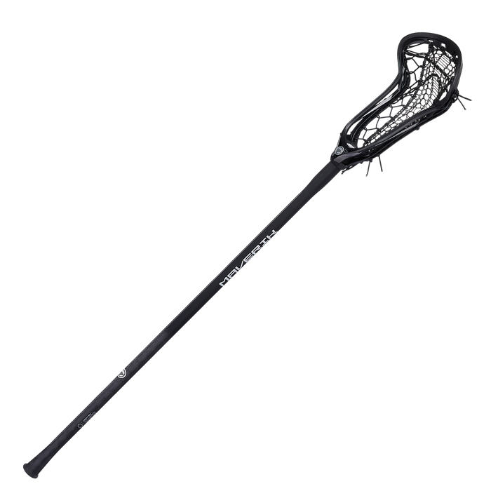 Maverik Nitro Airwire Women's Complete Lacrosse Stick- Black/Black