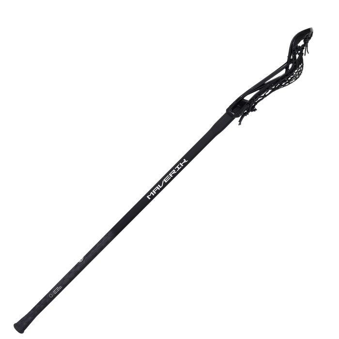Maverik Nitro Airwire Women's Complete Lacrosse Stick- Black/Black