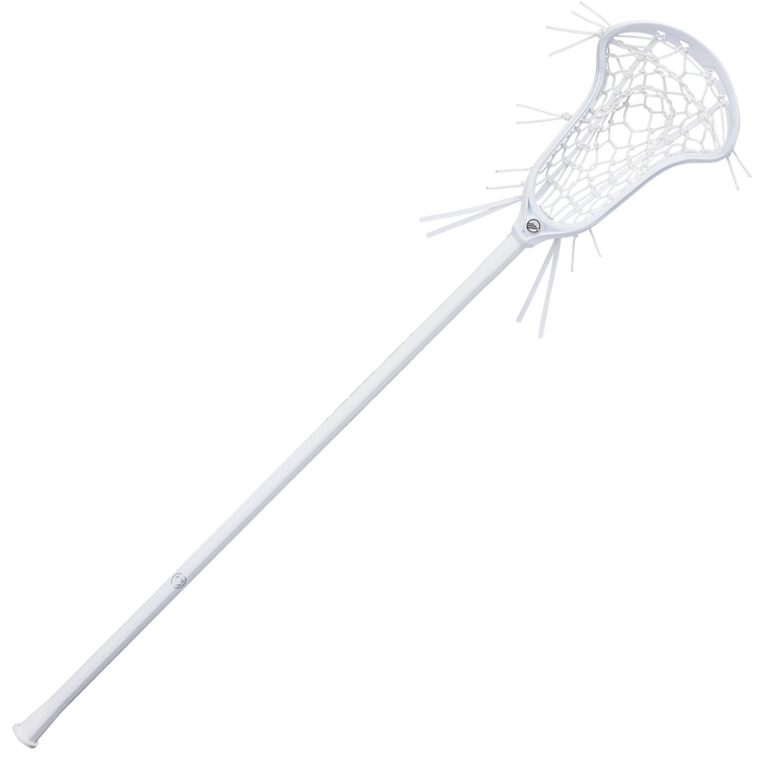 Maverik Nitro Hex Women's Complete Lacrosse Stick- White/White