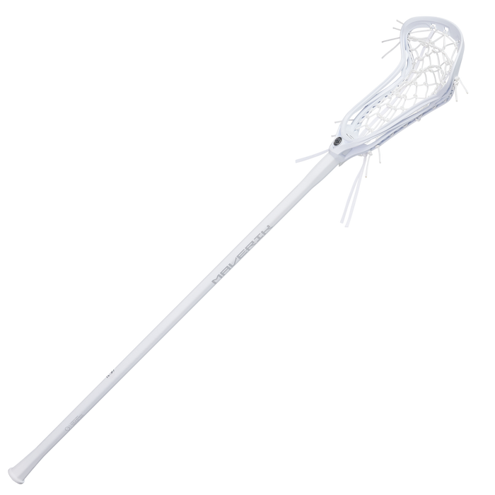 Maverik Nitro Hex Women's Complete Lacrosse Stick- White/White