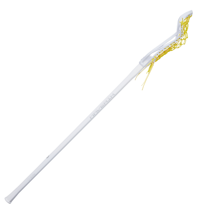 Maverik Nitro Hex Women's Complete Lacrosse Stick- White/Yellow