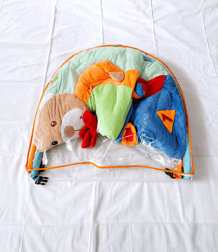 MEE MEE  Baby Activity Play Gym Tummy Time Mat w/ Toys Bag B098
